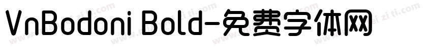 VnBodoni Bold字体转换